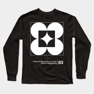 Genetic Engineering / Minimal Style Graphic Artwork Long Sleeve T-Shirt